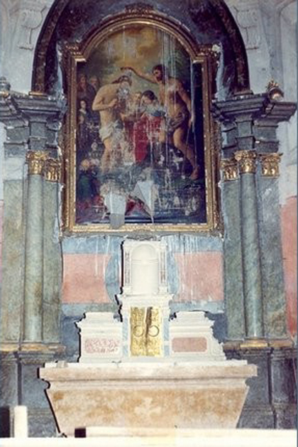 Bácsszentiván, oltár, 1991
